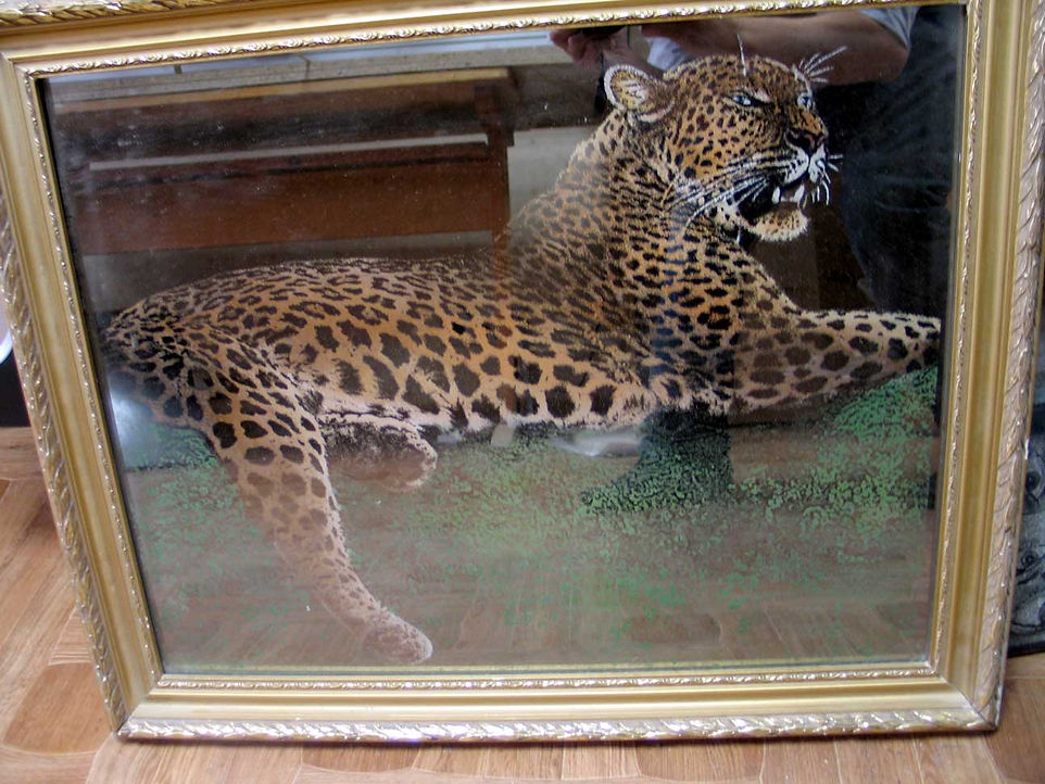 Образец гравировки на стекле