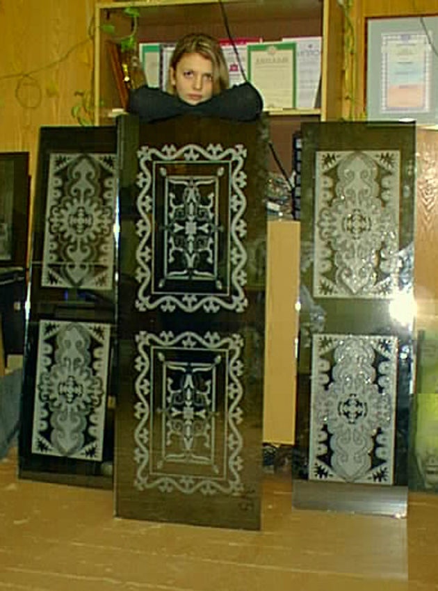 Образец гравировки на стекле