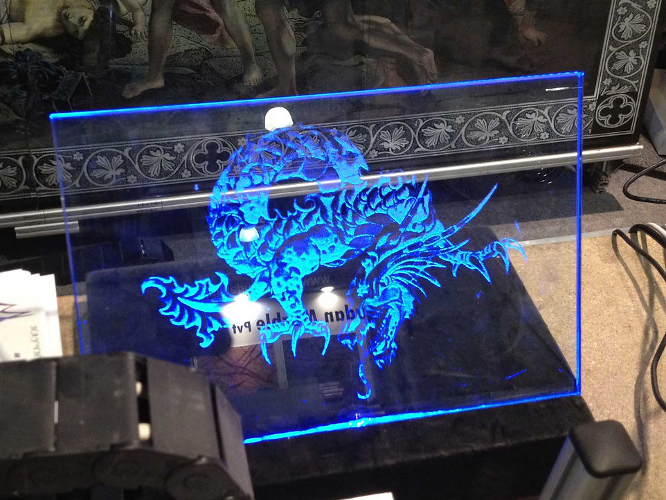 Образец гравировки на стекле