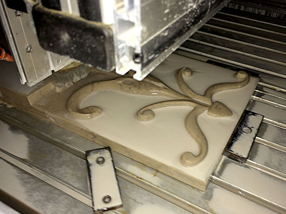 Фрезерные работы на мраморе