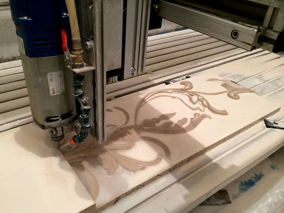 Фрезерные работы на мраморе