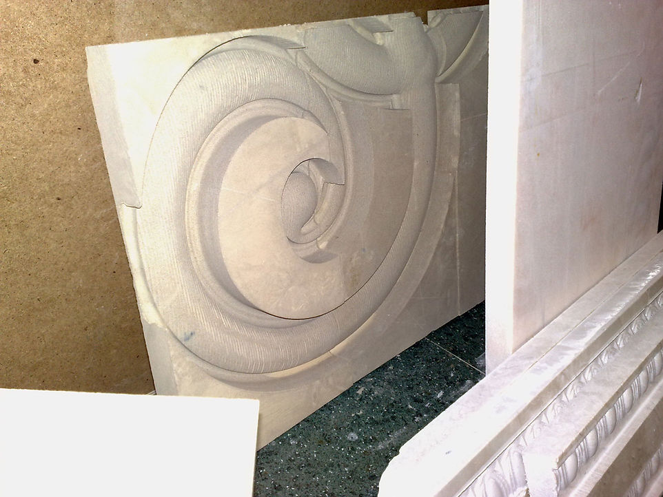 Фрезерные работы на мраморе